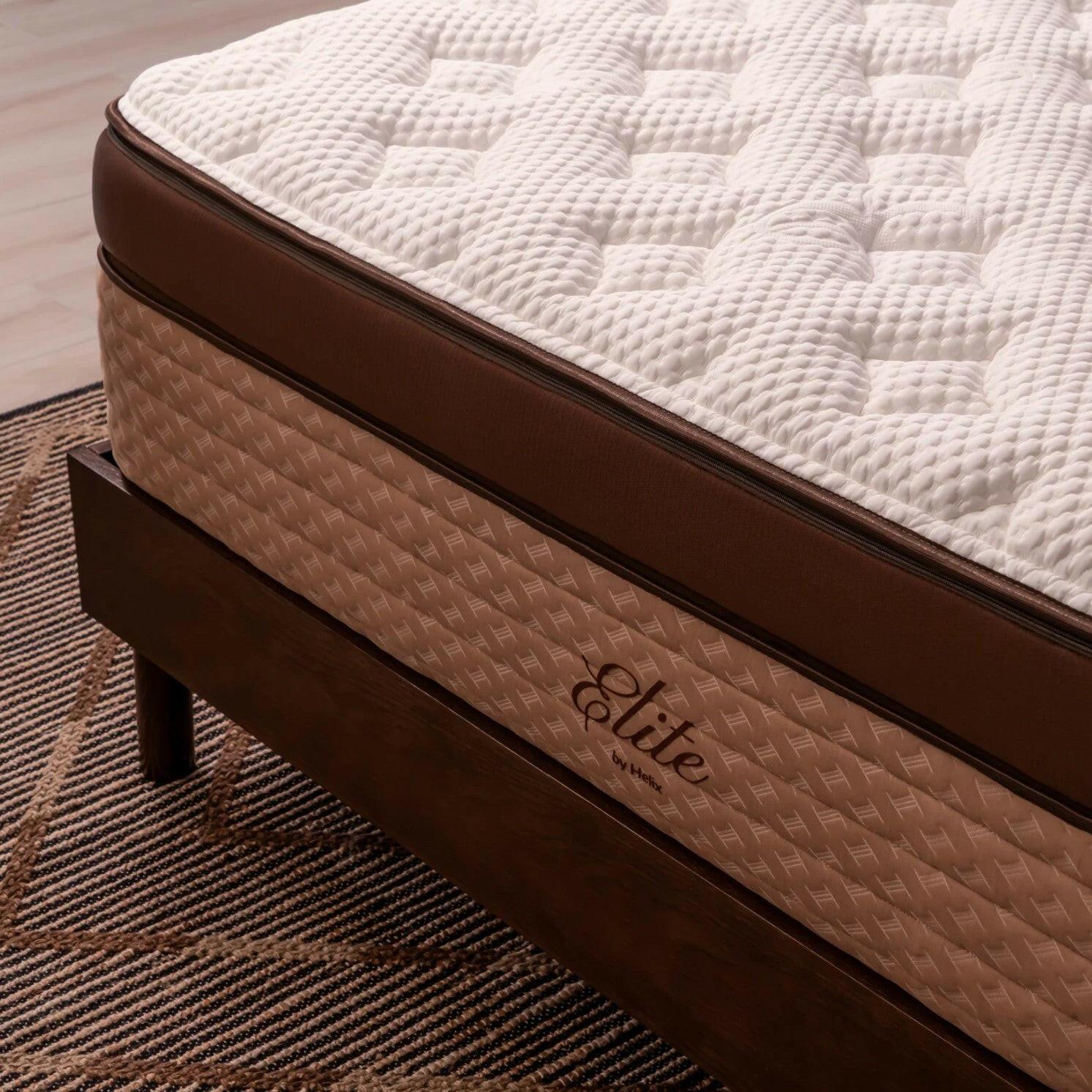 Helix Midnight Elite Medium Queen Size Mattress - Premium Cooling Memory Foam for Back Pain Relief - Perfect for Side Sleepers & Hot Sleepers