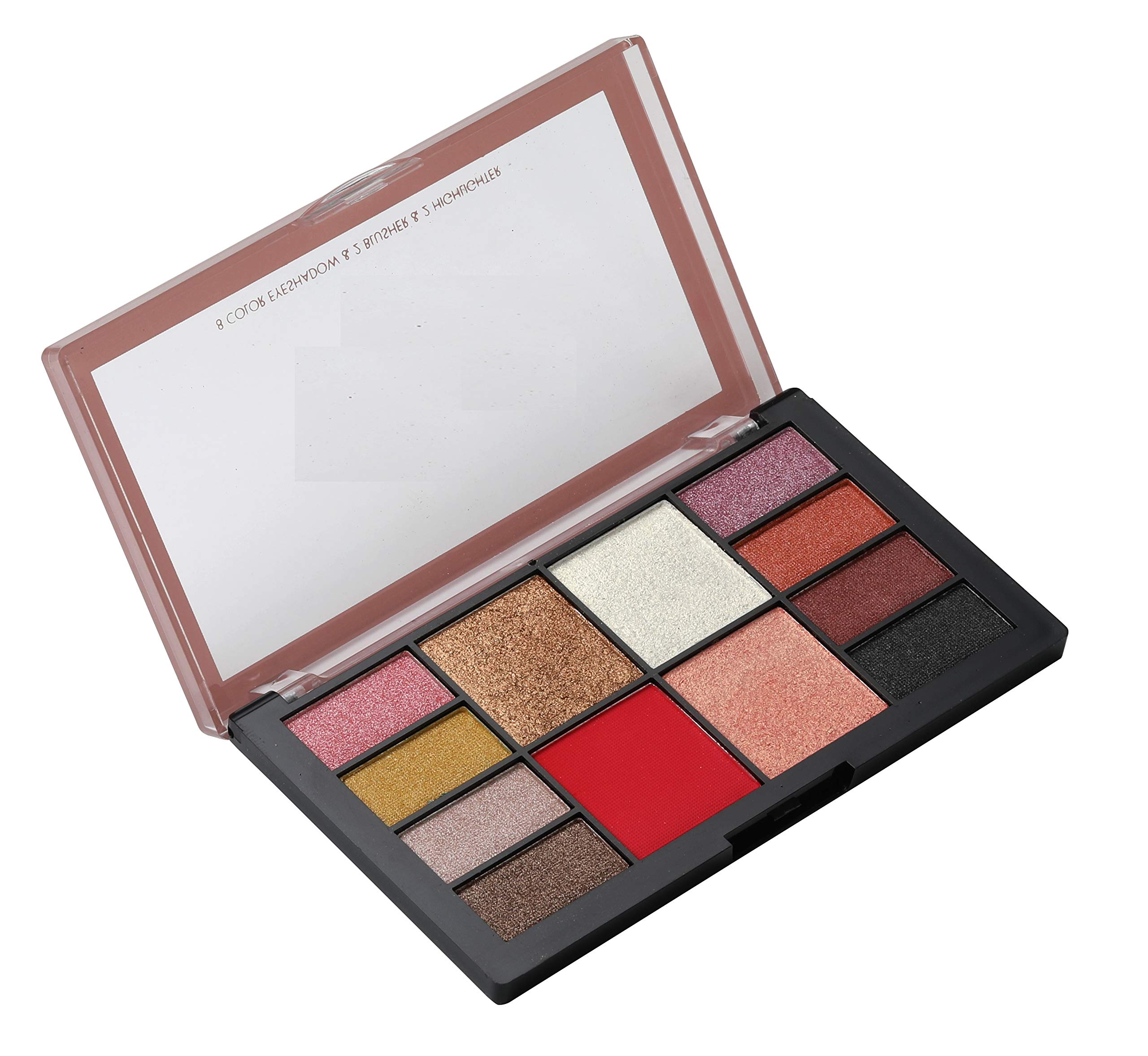 Paris Fashion Mini Makeup Kit - Steel Case (No. 8019-2) | Portable Cosmetic Set for Travel, Touch-ups & On-the-Go Beauty