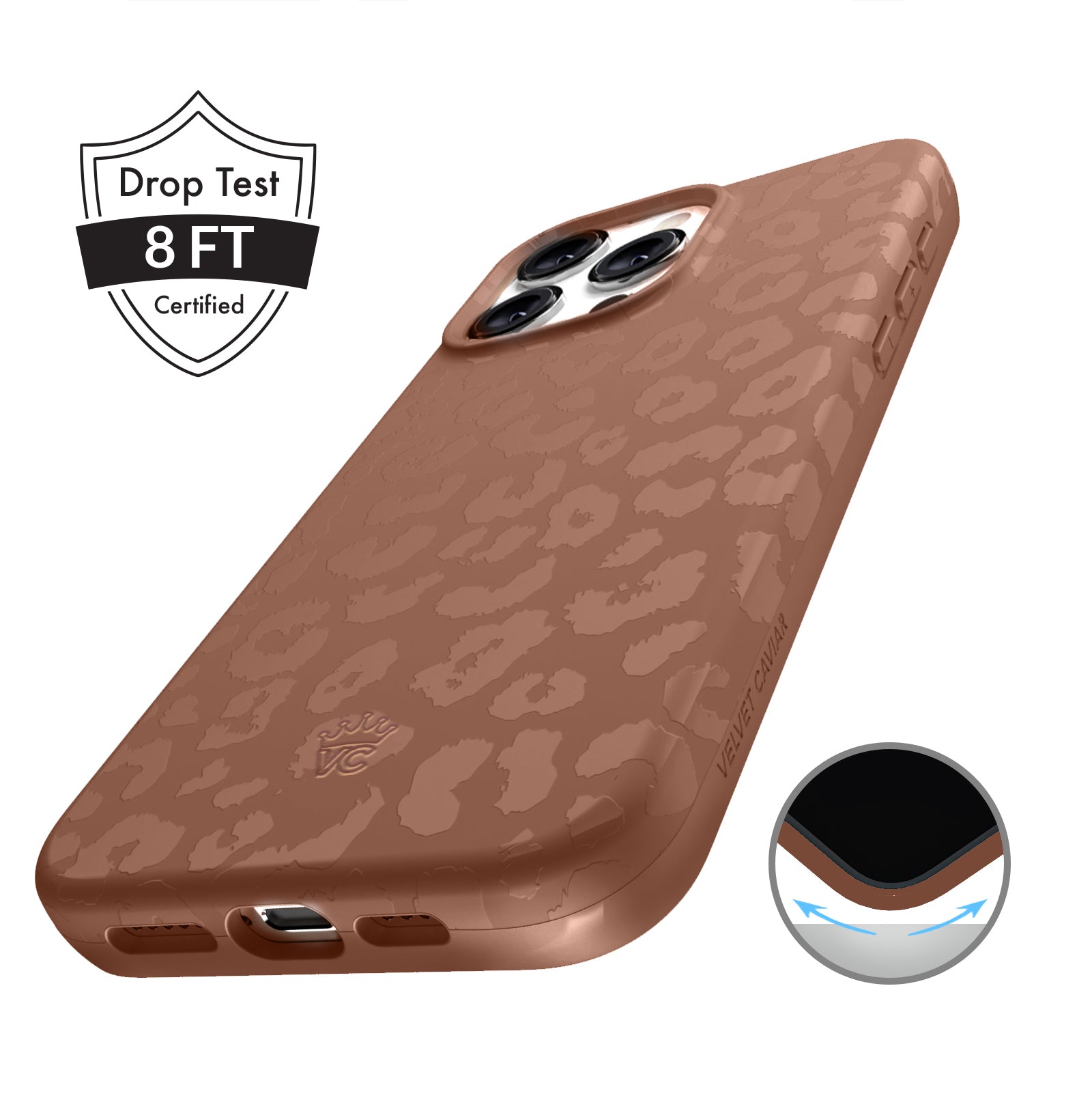 Stylish Chocolate Leopard Print iPhone Case - Trendy Animal Pattern Phone Cover for iPhone [Models] - Perfect for Everyday Use, Fashion Accessory & Gift Giving