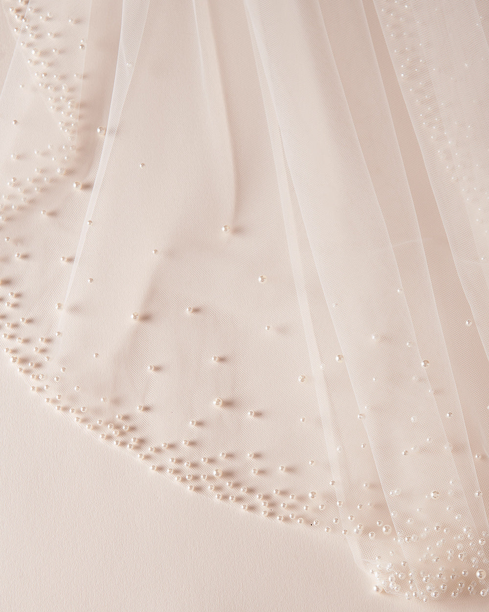Selena Scattered Pearl Veil - Elegant Bridal Hair Accessory for Weddings, Prom & Special Occasions | Handmade Pearl Hairpiece with Delicate Beading