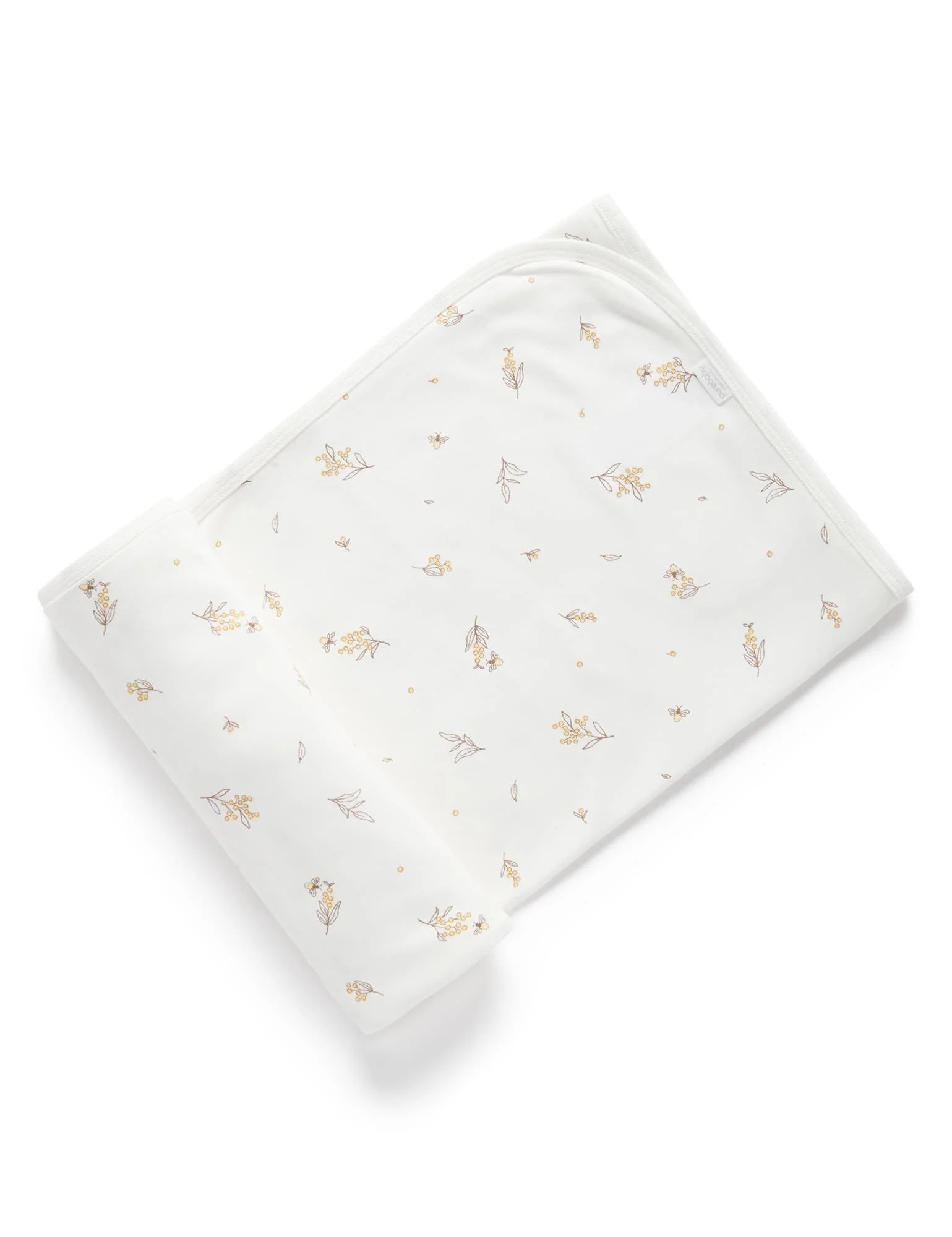 Purebaby Organic Cotton Bunny Rug Wrap - Soft Baby Blanket for Newborns & Infants - Perfect for Swaddling, Nursery, and Photo Shoots