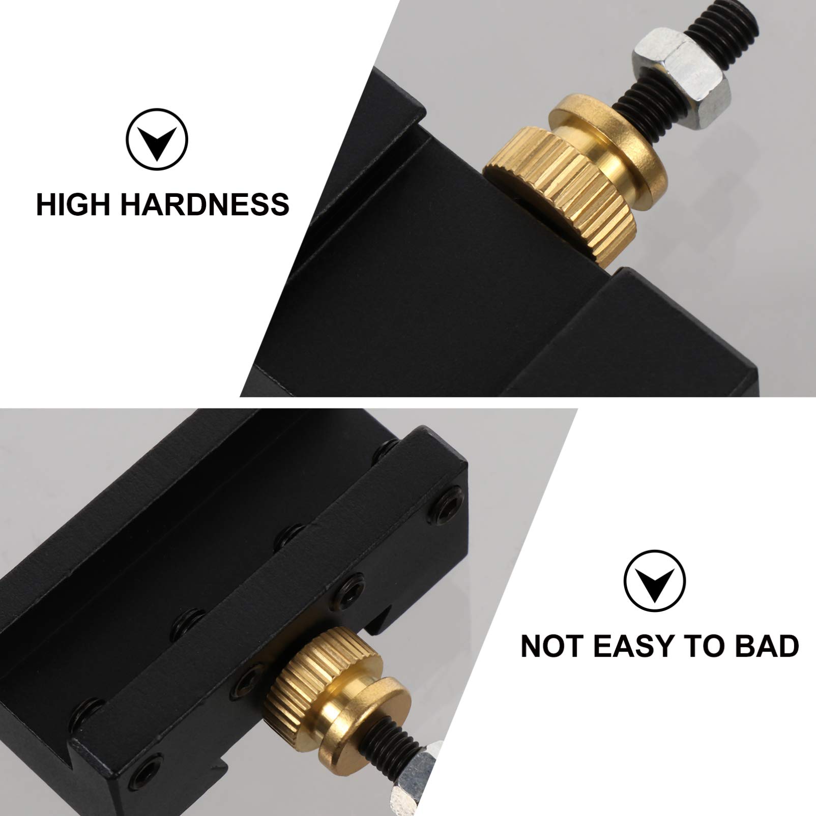 Lathe Tool Holder Kit - High Precision Lathe Cutter Holder with Tool Post Clamp for Metalworking & Woodturning | Perfect for DIY Projects & Professional Machining