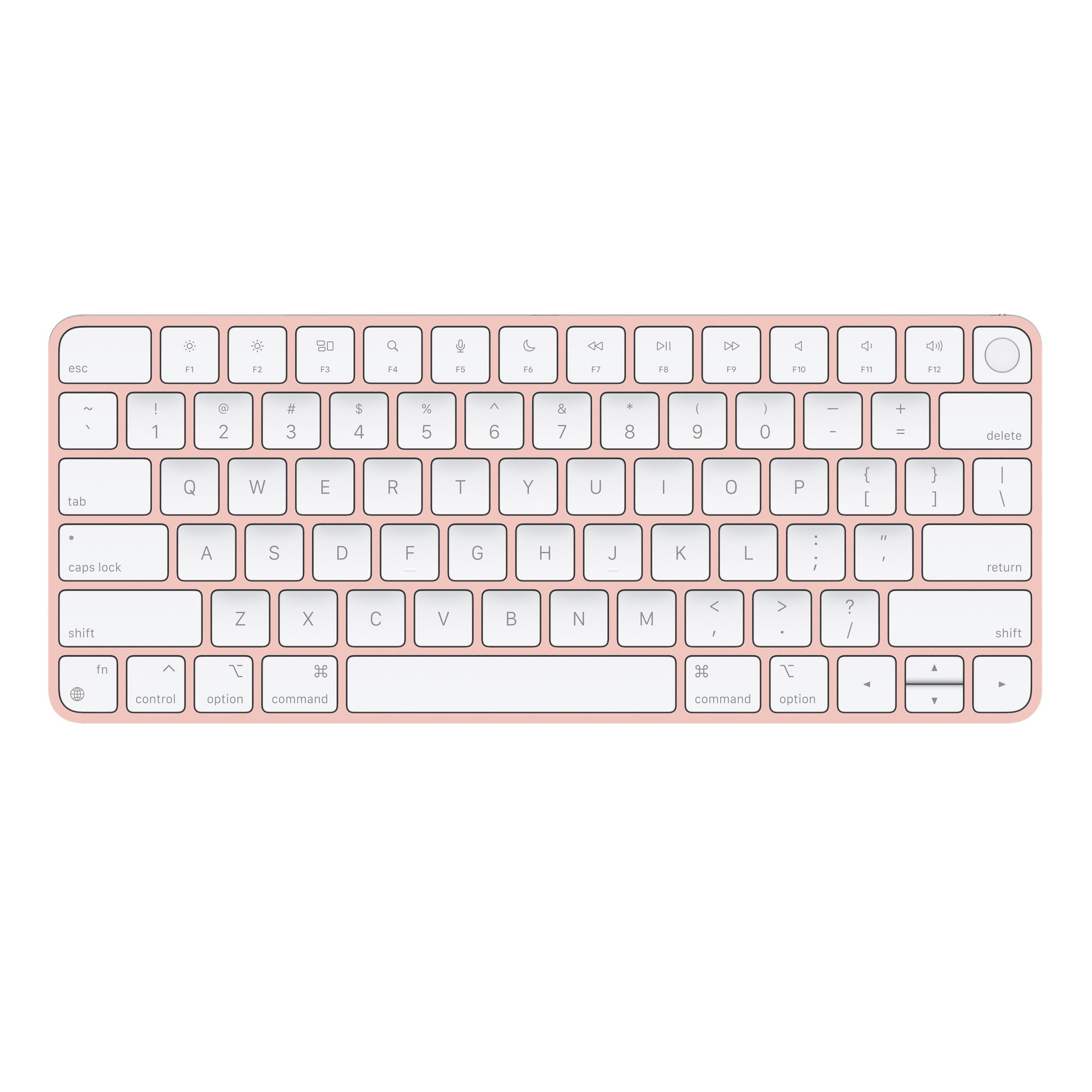 Apple Magic Keyboard with Touch ID - Wireless Bluetooth Keyboard for Mac & iPad (Pink) - Perfect for Typing, Gaming & Office Work