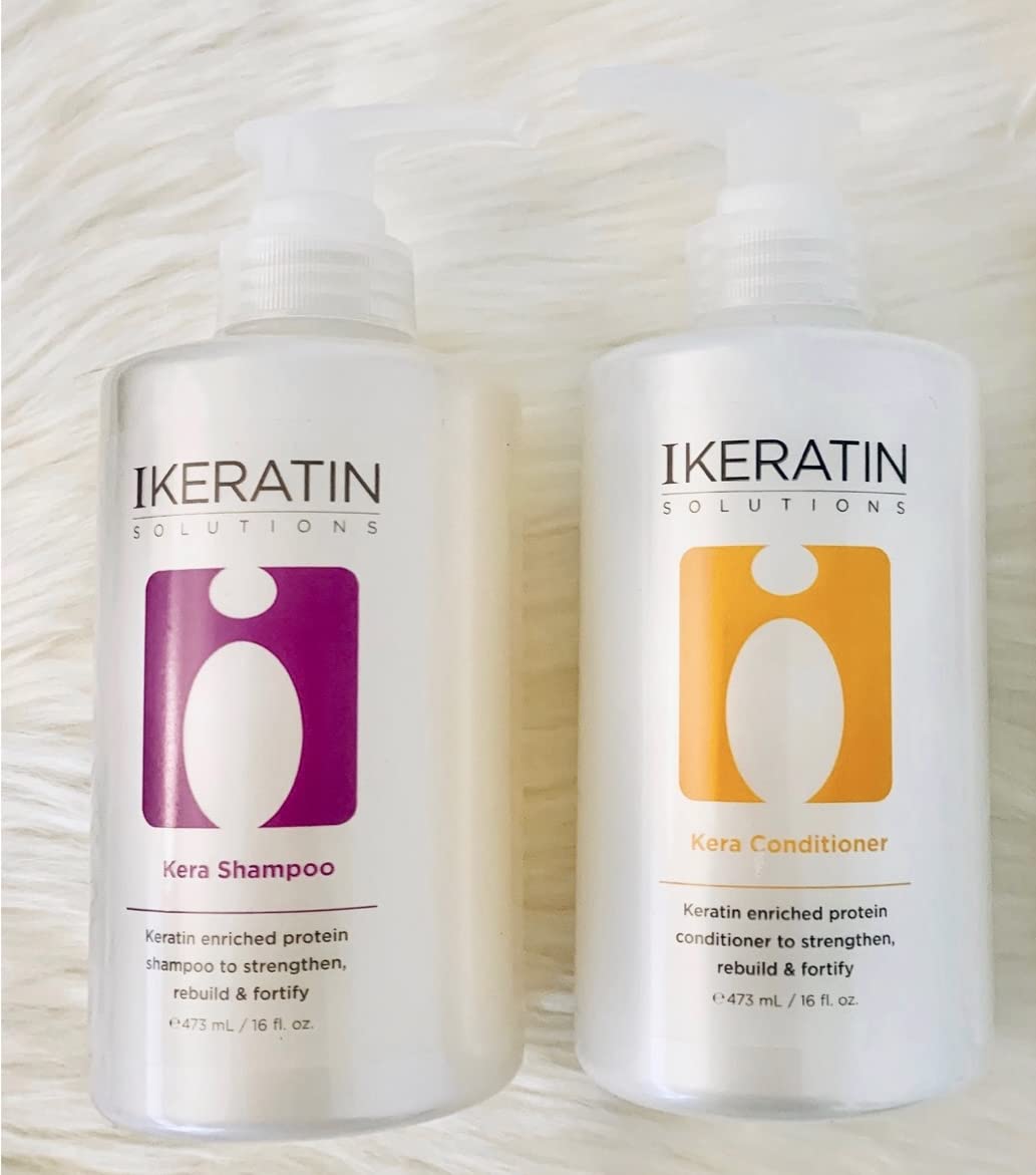 Kera Shampoo & Conditioner Set - Sulfate & Sodium Chloride Free Keratin Treatment for Smooth, Frizz-Free Hair | Post-Keratin Care for Salon-Quality Results at Home