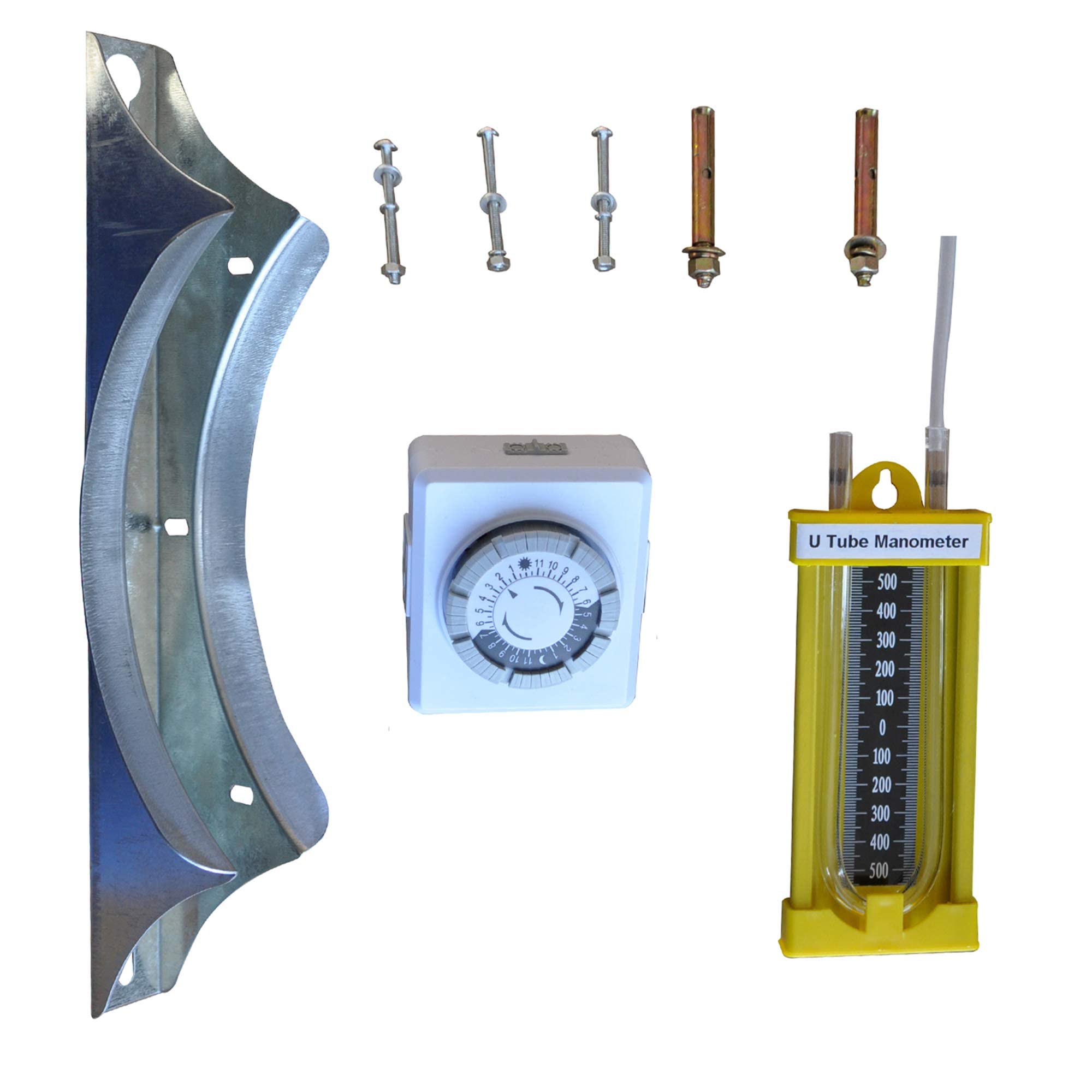 4 Inch Radon Fan Kit - DIY Radon Mitigation System for Basement & Crawl Space - Reduce Radon Gas Levels for Home Safety & Air Quality Improvement