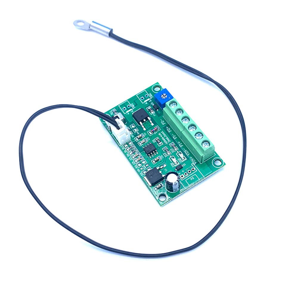 12V 24V 4A 2-Way Adjustable PWM Fan Speed Controller - Automatic PC CPU Case Fan Temperature Governor with Sensor for 2/3/4-Wire DC Fans - Perfect for Computer Cooling, Gaming Rigs & Server Cabinets