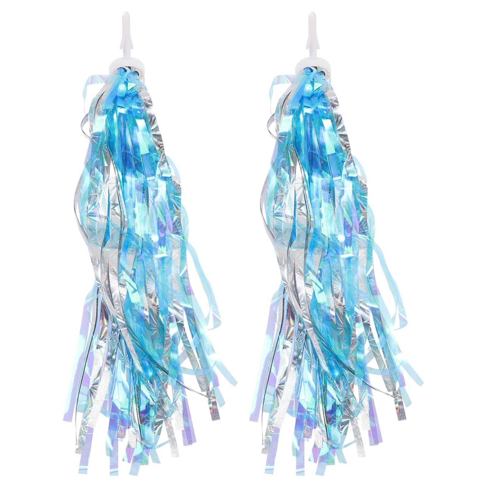 Zerodeko 2pcs Bike Handlebar Streamers - Colorful Tassel Ribbons for Kids Bikes, Scooters & Tricycles | Fun Bike Accessories for Boys & Girls | Perfect for Birthday Gifts & Outdoor Play