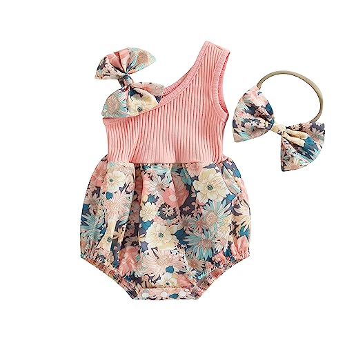 One Shoulder Retro Pink