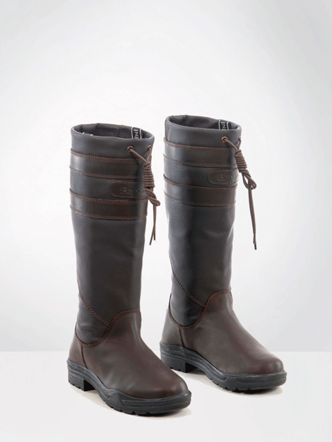 Brogini Longridge Waterproof Leather Country Boots for Women - Comfortable Ankle Boots for Hiking, Outdoor Walking & Farm Work