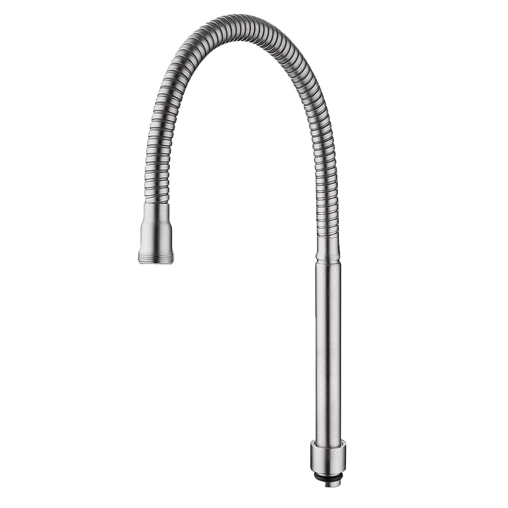 Stainless Steel Wall Mount Kitchen Faucet with 360° Rotary Spray Head & Water Saving Design - Replacement Hose Included for Easy Installation | Perfect for Small Kitchens, RVs, and Outdoor Sinks