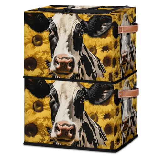 Sunflower Cow Print