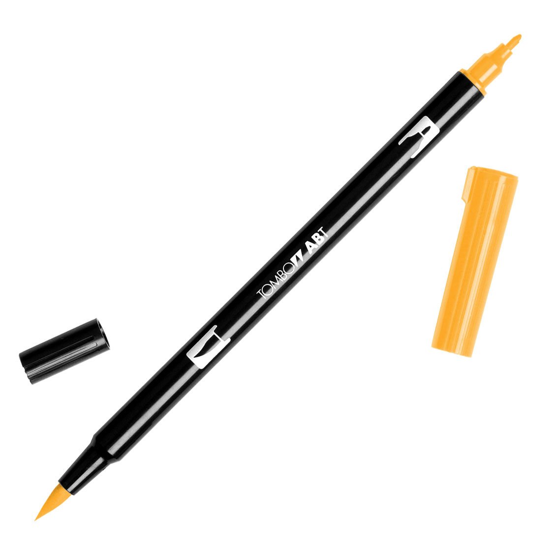 Tombow 56616 Dual Brush Pen Art Marker - Chrome Yellow (985), 1-Pack. Blendable Brush & Fine Tip Marker for Calligraphy, Hand Lettering, Illustration & Adult Coloring Books