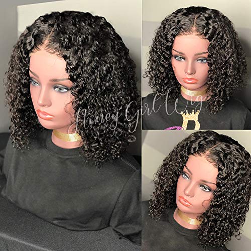 Premium 10A Grade Virgin Human Hair Lace Front Wigs for Black Women - 150% Density Water Wave Curly Wig with Bleached Knots & Baby Hair, Natural Color 12