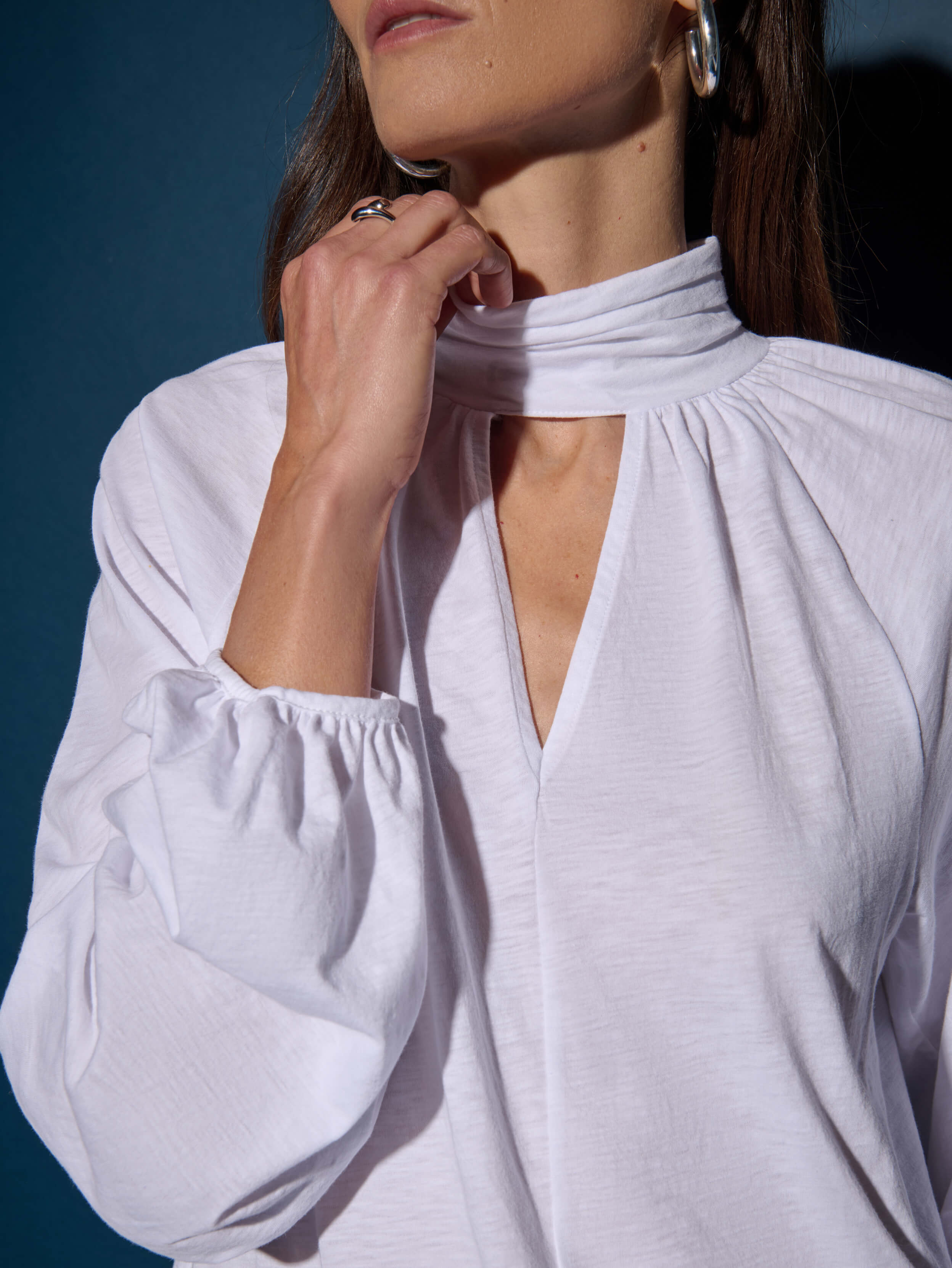 Rosalie Blouse Women's Elegant White Blouse - Perfect for Office Wear, Date Night & Special Occasions