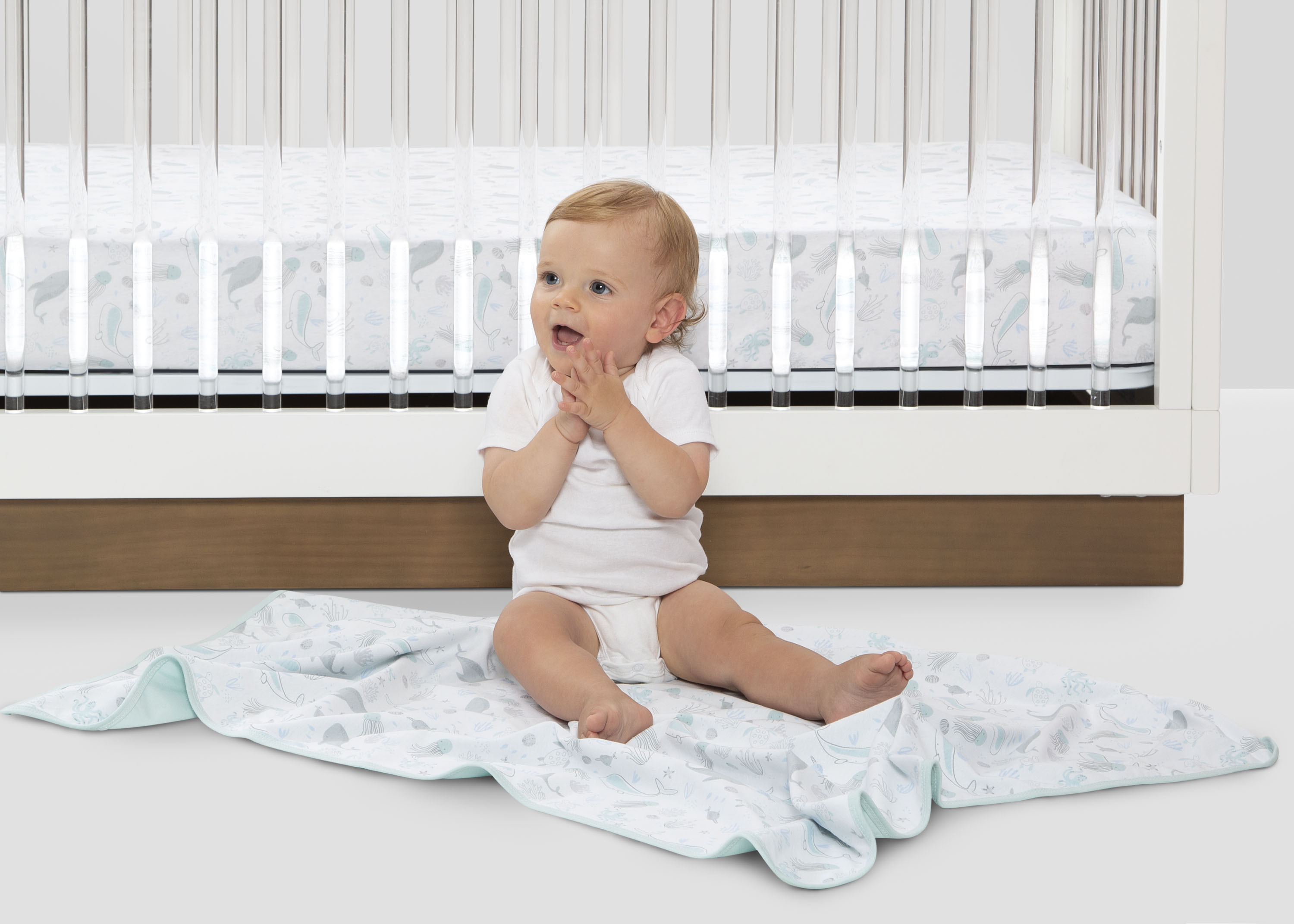 100% Organic Cotton Fitted Crib Sheets 2 Pack - Soft Baby Crib Bedding for Safe & Comfortable Sleep - Perfect for Nursery, Daycare & Travel
