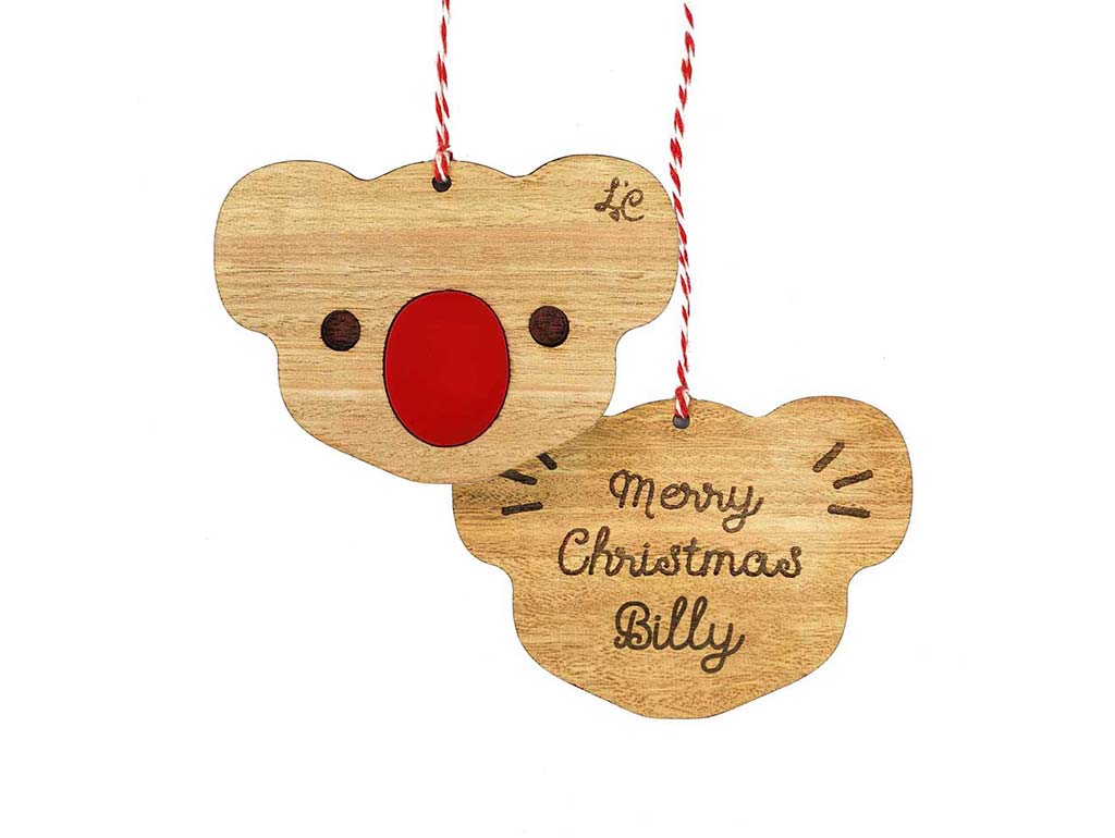 Personalized Baby Christmas Gift Box with Koala Design - Perfect for Newborns, Holidays & Special Occasions