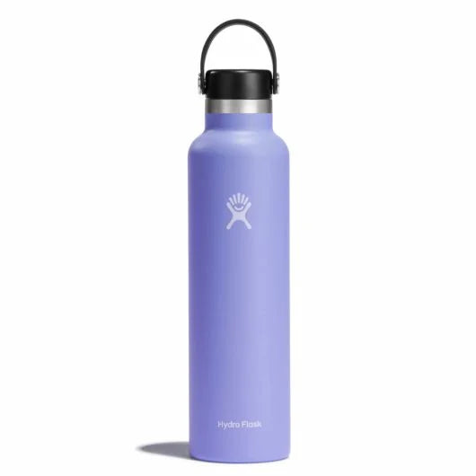 Hydro Flask 24 oz Standard Mouth Insulated Water Bottle - Stainless Steel Vacuum Insulation for Hot & Cold Drinks - Perfect for Hiking, Camping, Gym & Everyday Use