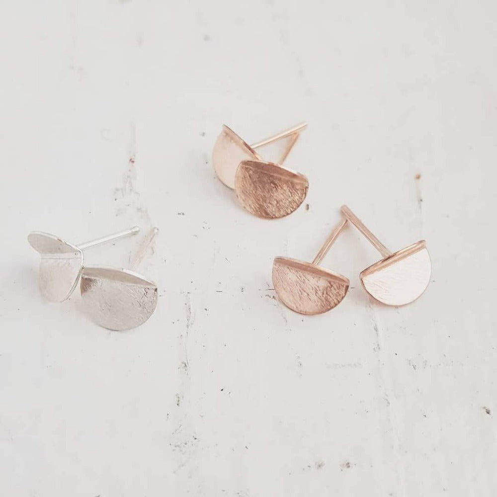 Eucalyptus Mini Stud Earrings - Hypoallergenic Gold Plated Studs for Women - Perfect for Everyday Wear & Gift Giving