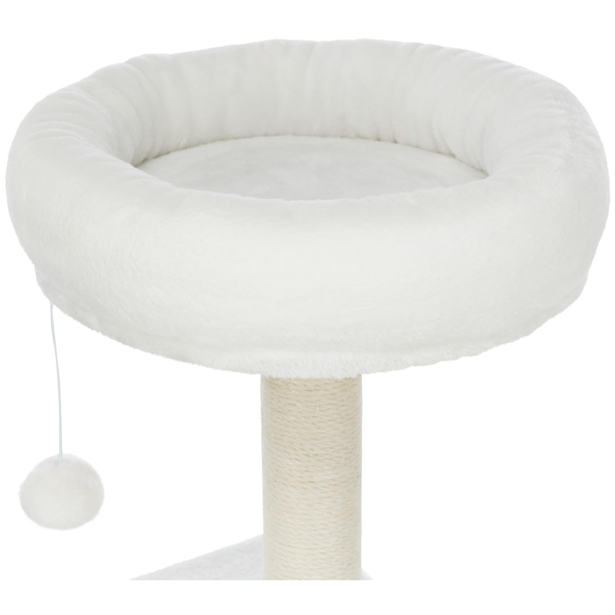 TRIXIE Seli 59-Inch 5-Level Cat Tree with Sisal Scratching Posts, Plush Perches & Condo - Cream Colored Cat Tower with Dangling Toys for Indoor Cats | Perfect for Play, Climbing & Napping in Living Rooms & Bedrooms