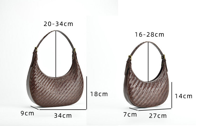 Handwoven Crescent Shoulder Bag for Women - Boho Crossbody Purse with Adjustable Strap - Perfect for Travel, Shopping & Everyday Use
