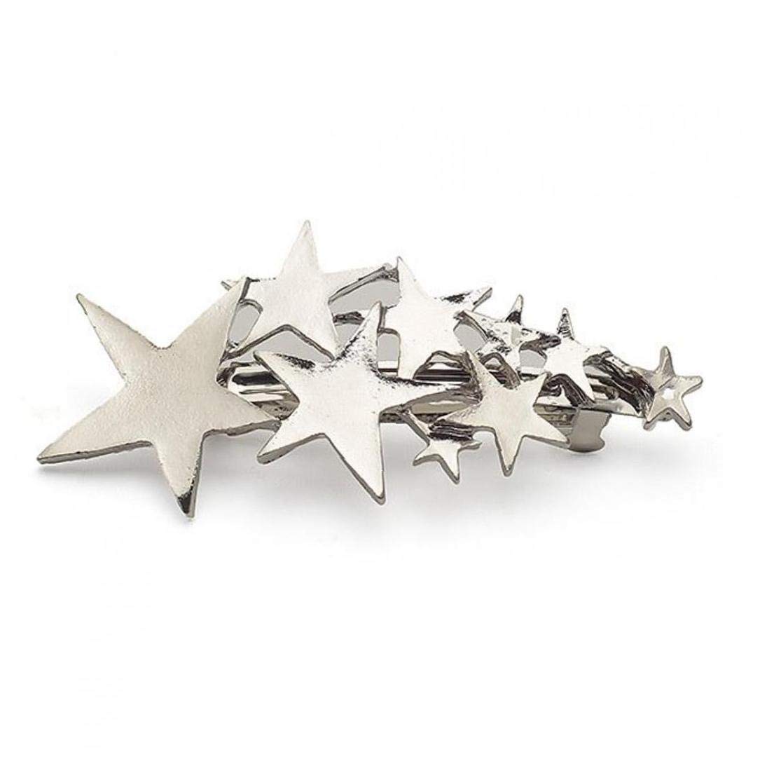 1pc Silver Alloy Star Hair Clip for Women - Cute Hairpin Hair Ornament Jewelry for Party, Wedding, Cosplay & Everyday Styling