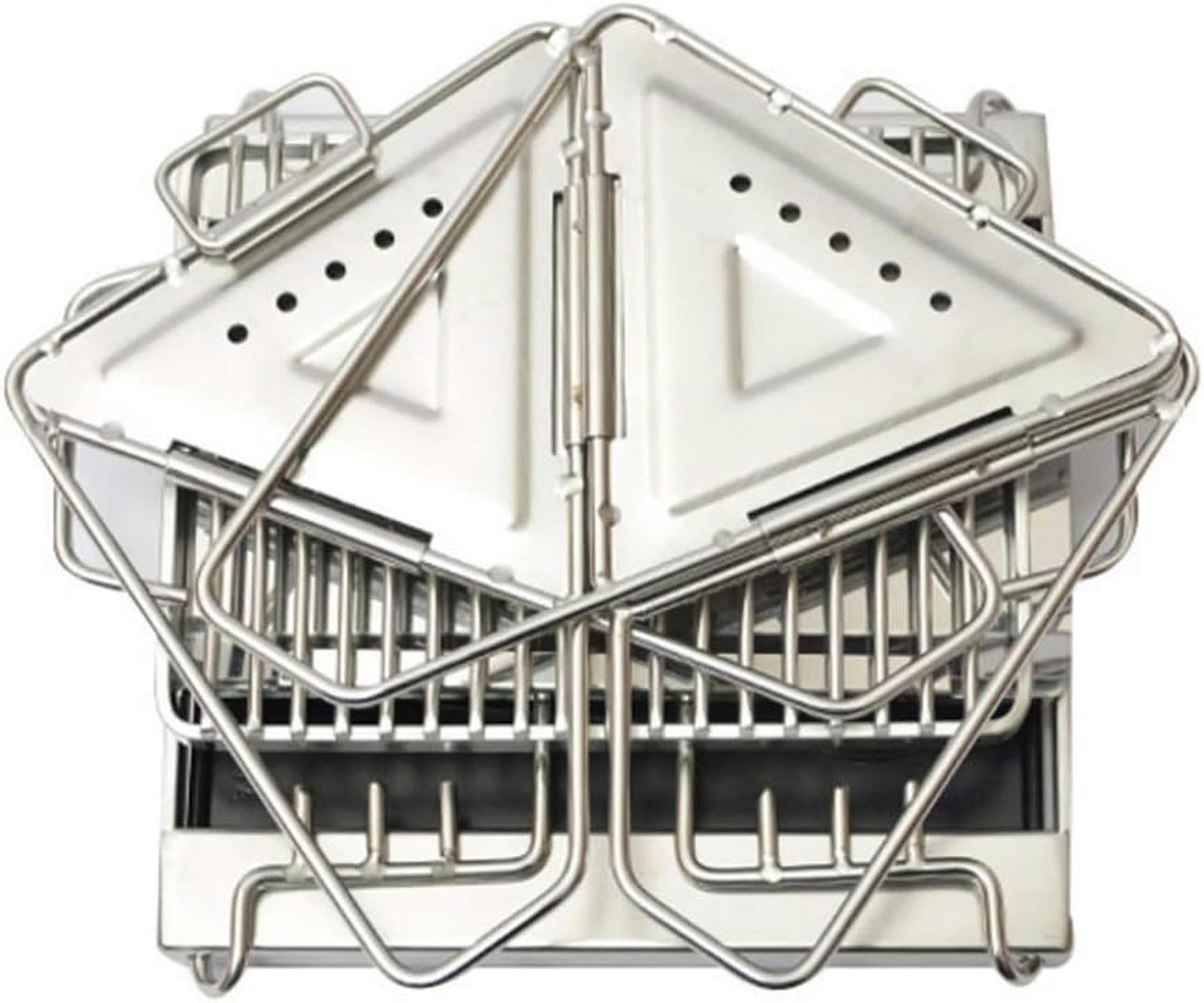 Portable Stainless Steel Folding Charcoal BBQ Grill for Outdoor Cooking - Perfect for Camping, Picnics, Backyard Parties & Tailgating