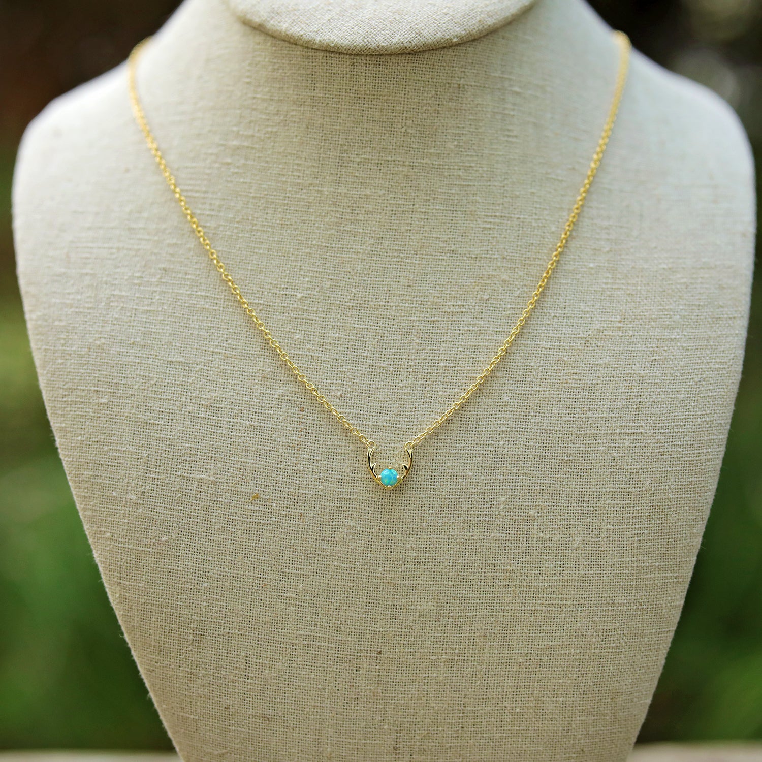 Antler Opal Necklace - Elegant Handmade Jewelry for Women, Unique Gift for Her - Perfect for Weddings, Anniversaries & Special Occasions