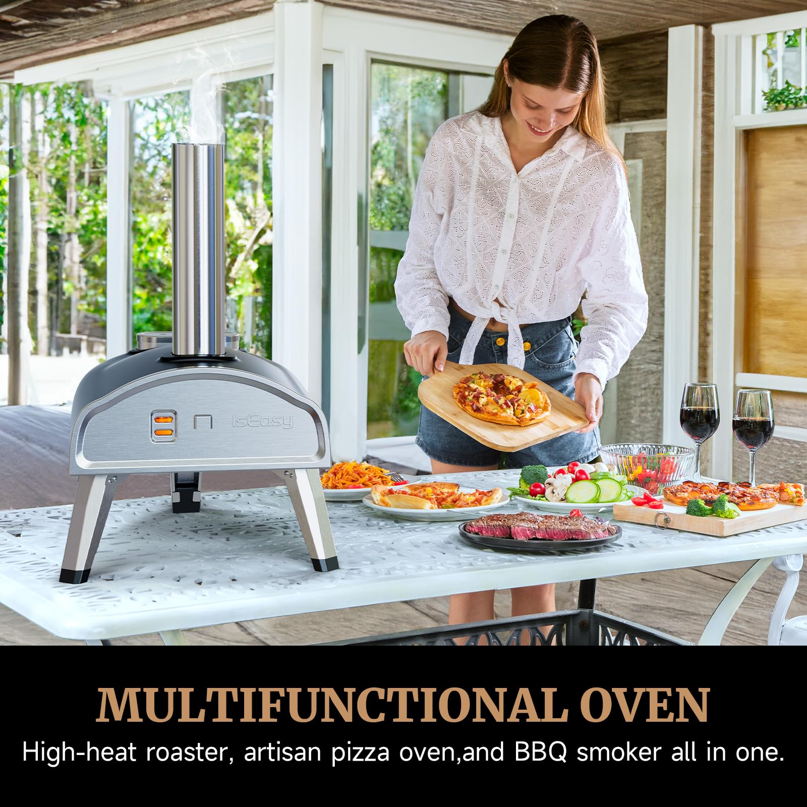 **Outdoor Wood Fired Pizza Oven – 12