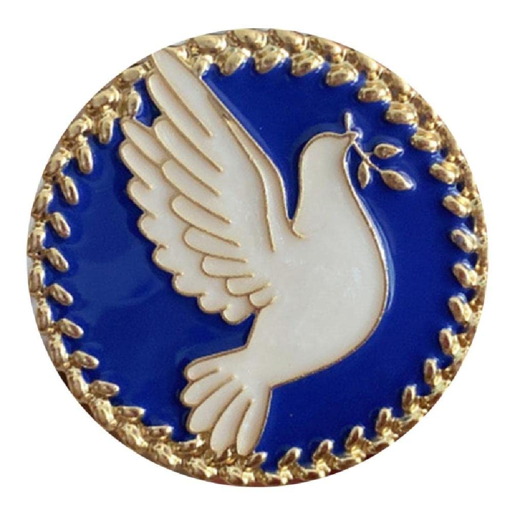 Gothic Love Dove Brooch - Romantic Couple Gift for Graduation & Jackets