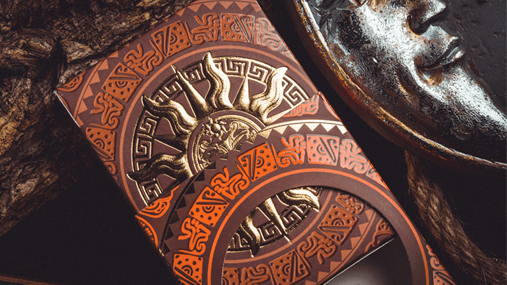 Premium Maya Sun Themed Playing Cards - Waterproof & Durable for Poker, Magic Tricks, and Casino Games - Perfect for Game Nights, Travel, and Collectors