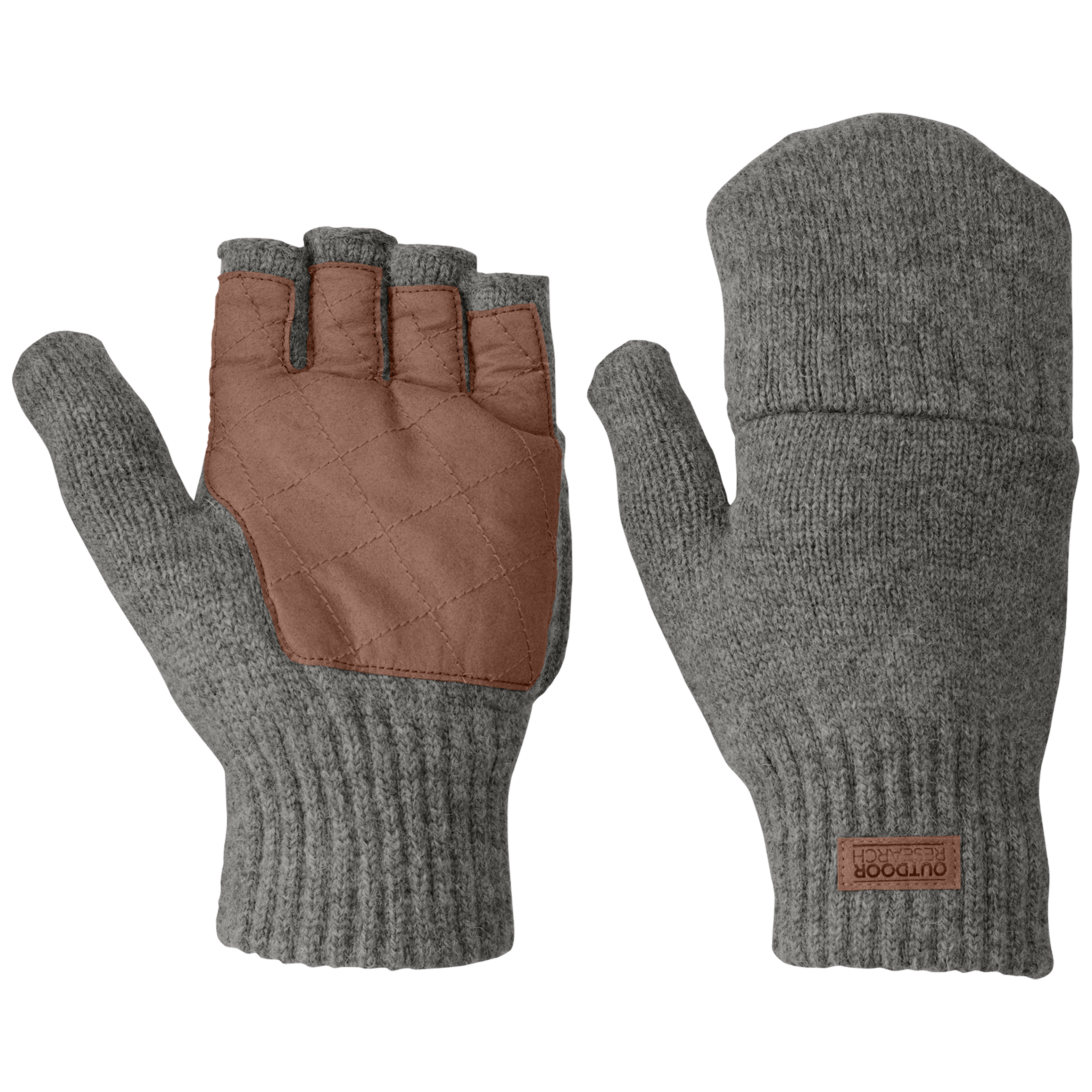 Men's Fingerless Gloves - Lost Coast Outdoor Mitts for Hiking, Cycling & Cold Weather Activities