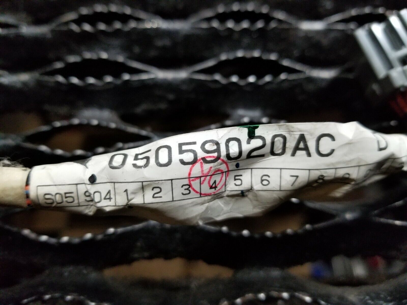05 06 07 Dodge Magnum Left Rear Driver Side Door Wire Harness OEM Replacement - Perfect for Electrical Repairs & Window Motor Fixes