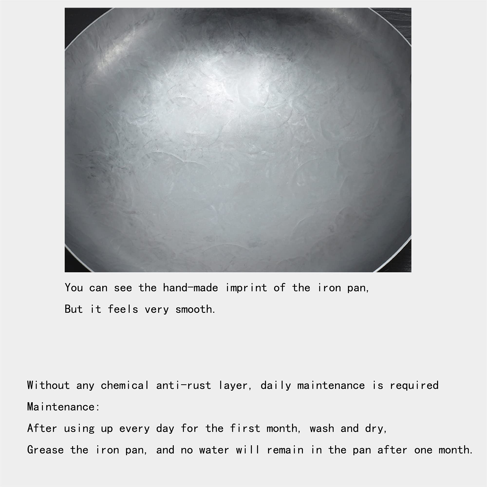 Authentic Pre-Seasoned Chinese Cast Iron Wok Pan - 19.7 Inch Large Deep Stir Fry Pan with Dual Handles - Professional Restaurant-Grade Carbon Steel Wok for High Heat Cooking - Perfect for Stir Frying, Deep Frying, Sautéing & Asian Cuisine