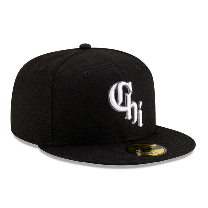 New Era 59Fifty Authentic MLB Chicago White Sox Alternate Black Baseball Cap - Official Licensed Hat for Sports Fans & Streetwear Fashion