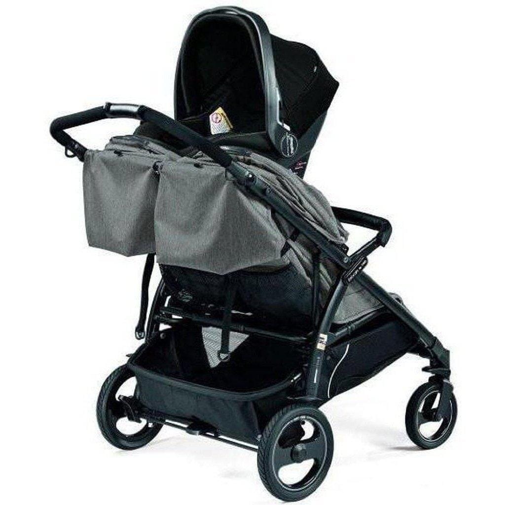Peg Perego Single to Double Stroller Car Seat Adapter - Universal Fit for Infant Car Seats - Convert Single Stroller to Double for Twins or Siblings - Perfect for Travel, Shopping & Family Outings