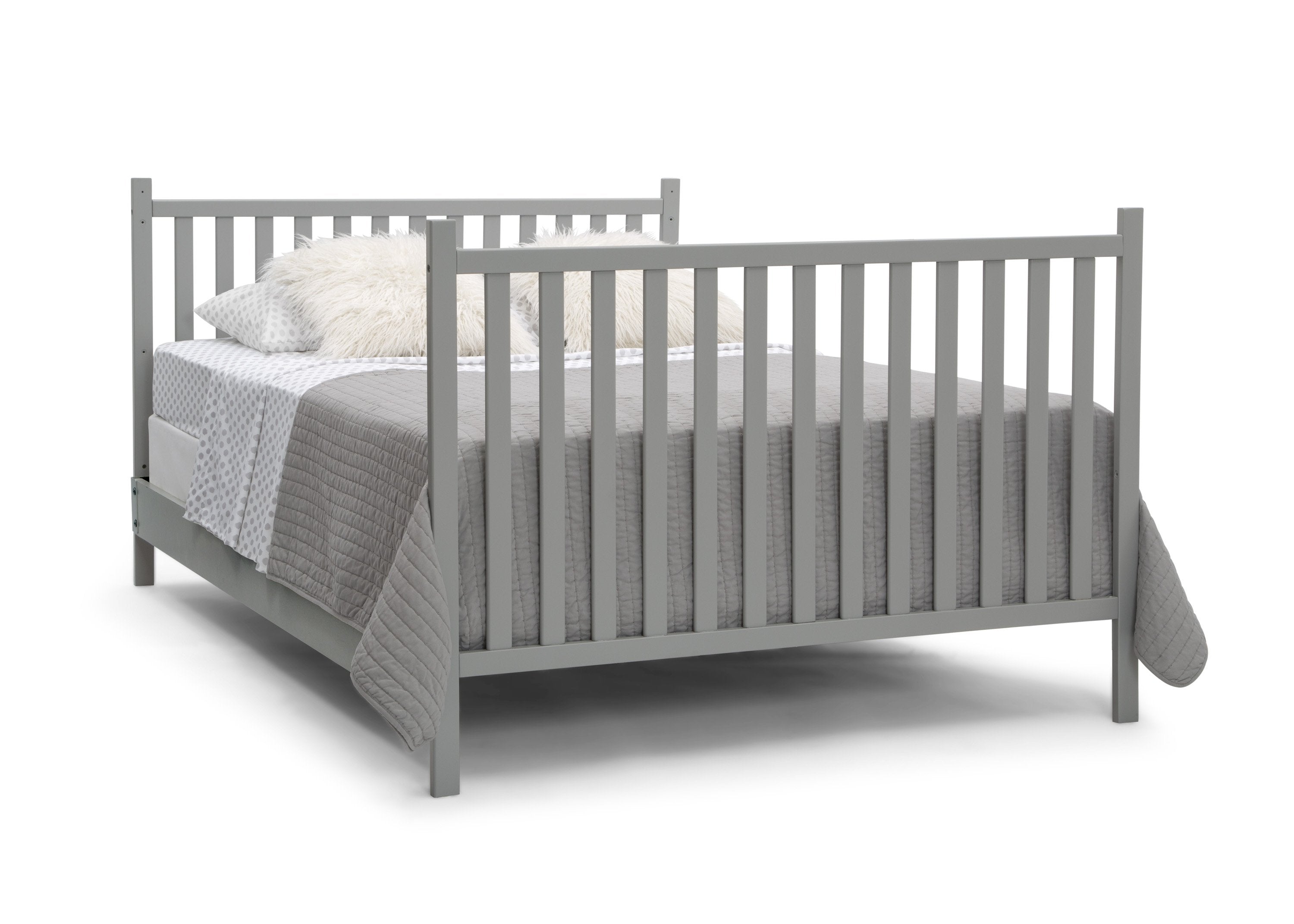 Mercer 6-in-1 Convertible Baby Crib with Toddler Rail - White Nursery Furniture for Newborn to Full Size Bed | Perfect for Nursery, Bedroom & Guest Room