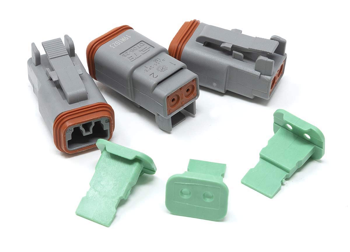 Eastwood Crimp-Right Genuine DT Series Deutsch Connectors and Pins Kit with Clamping Pliers - Professional Automotive Electrical Wiring Solution for Trucks, Motorcycles & Marine Applications