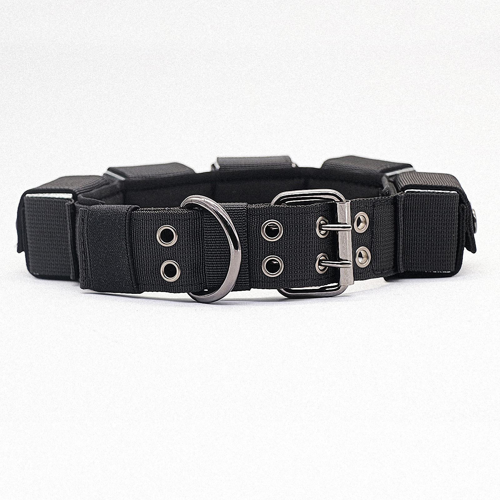 Tactical Weighted Dog Collar for Training & Exercise - Adjustable Free Weights for Small, Medium & Large Dogs | Perfect for Obedience Training, Agility Exercises & Outdoor Adventures