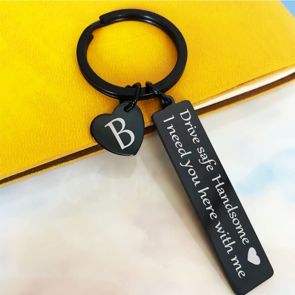 Drive Safe Keychain - Thoughtful Gift for Boyfriend, Husband, Men | Valentine's Day, Anniversary, Christmas Present | Car Safety Accessory for Daily Commute & Road Trips