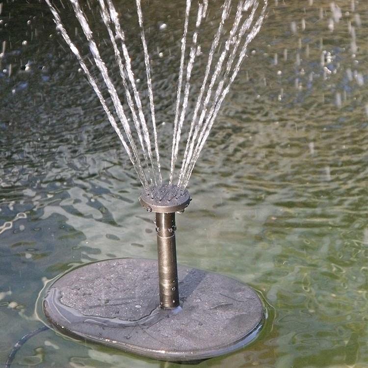 ASC Solar Water Pump Kit - 1.6W Battery Powered with Timer & LED Lights for Fountains, Pools, and Ponds | Perfect for Garden Decor, Backyard Water Features, and Outdoor Aquatic Displays