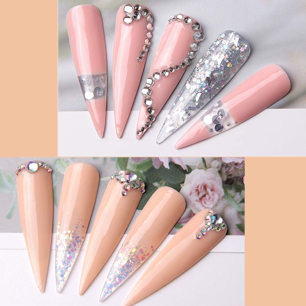 Makartt Poly Nail Extension Gel Kit - 15ML Nude & Pink Natural Colors with Professional JD700 Nail Drill Machine - Perfect for Salon, Home Manicures & Nail Art Designs