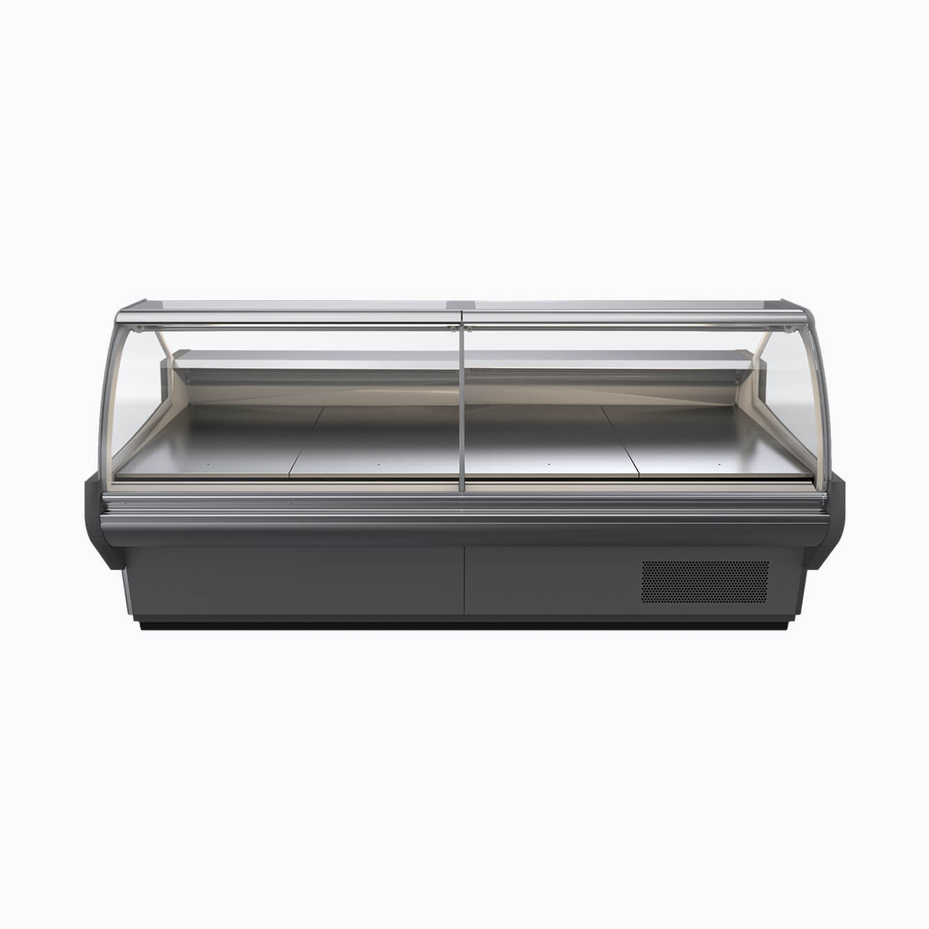 Bromic DD1250CG NR Curved Glass Deli Display Case - Commercial Refrigerated Food Showcase for Delis, Bakeries & Supermarkets - Perfect for Displaying Fresh Meats, Cheeses & Pastries