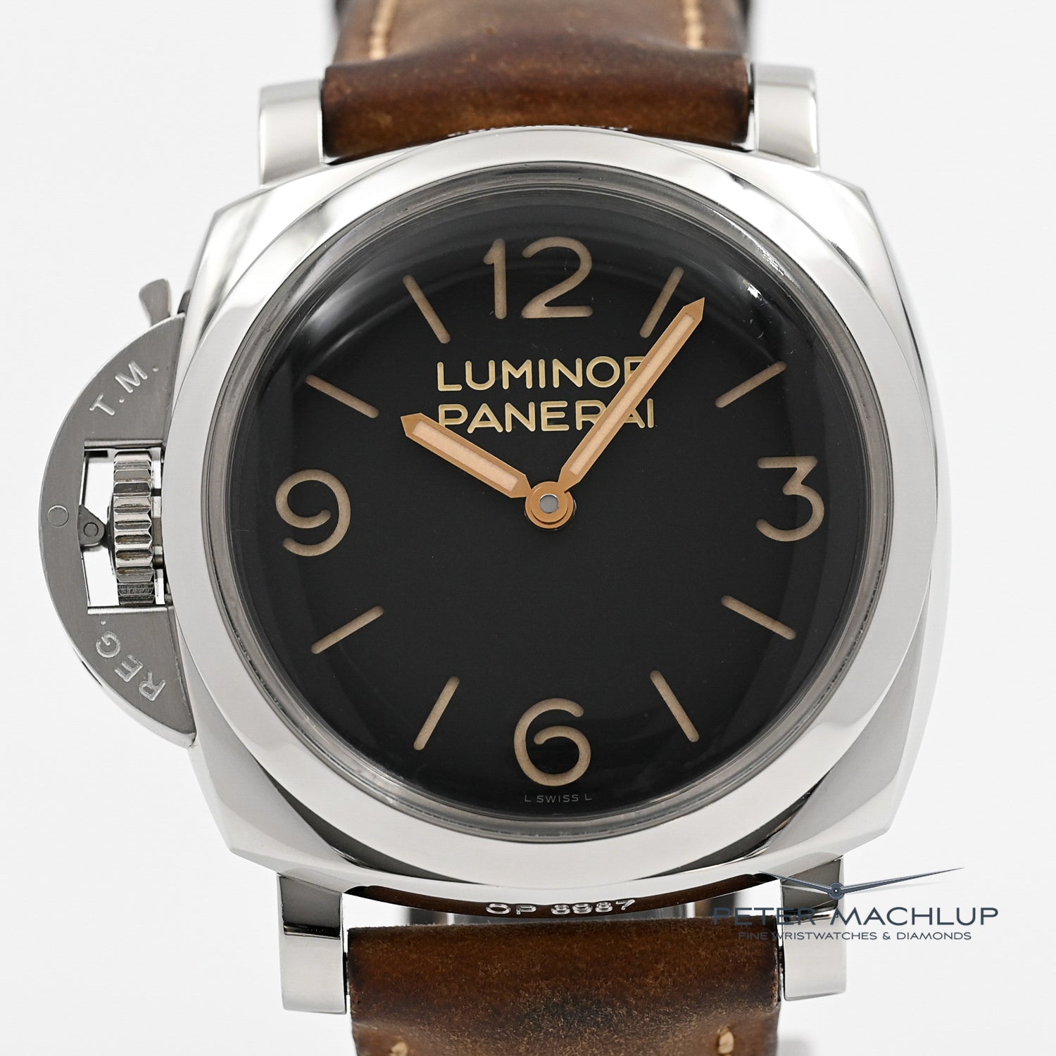 Original Panerai Luminor 1950 Left Handed 2016 Luxury Watch - Perfect for Collectors & Left-Handed Professionals | Stylish Timepiece for Formal Events & Business Meetings