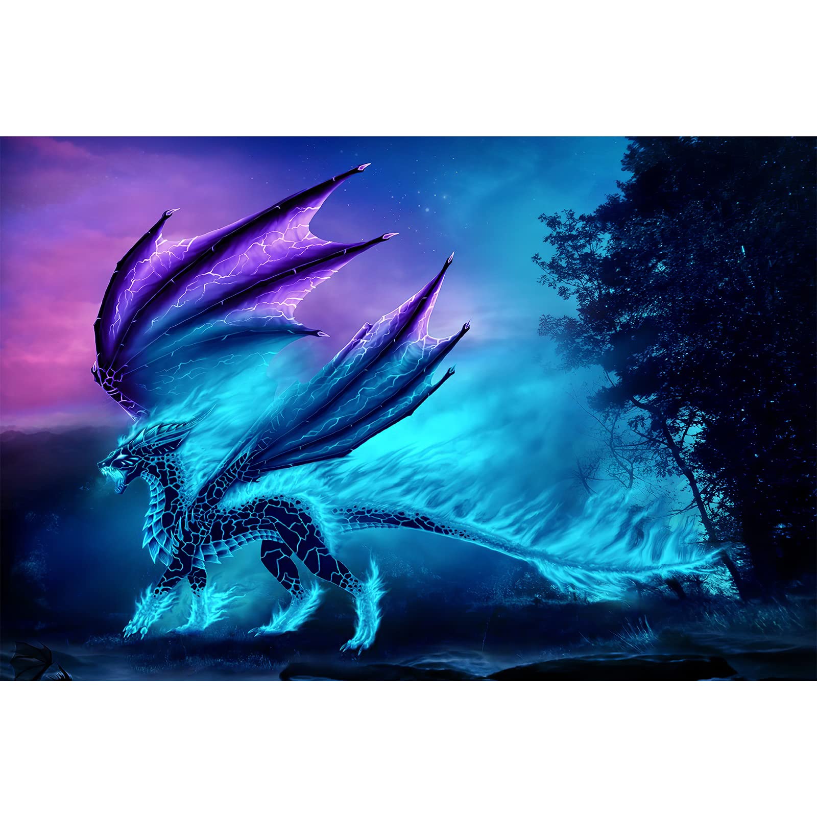 1000 Piece Dragon in The Mountains Jigsaw Puzzle for Adults - Premium Wooden DIY Puzzle Kit, Unique Gift & Modern Home Decor for Puzzle Lovers (Perfect for Relaxation, Family Game Night & Home Office Decoration)