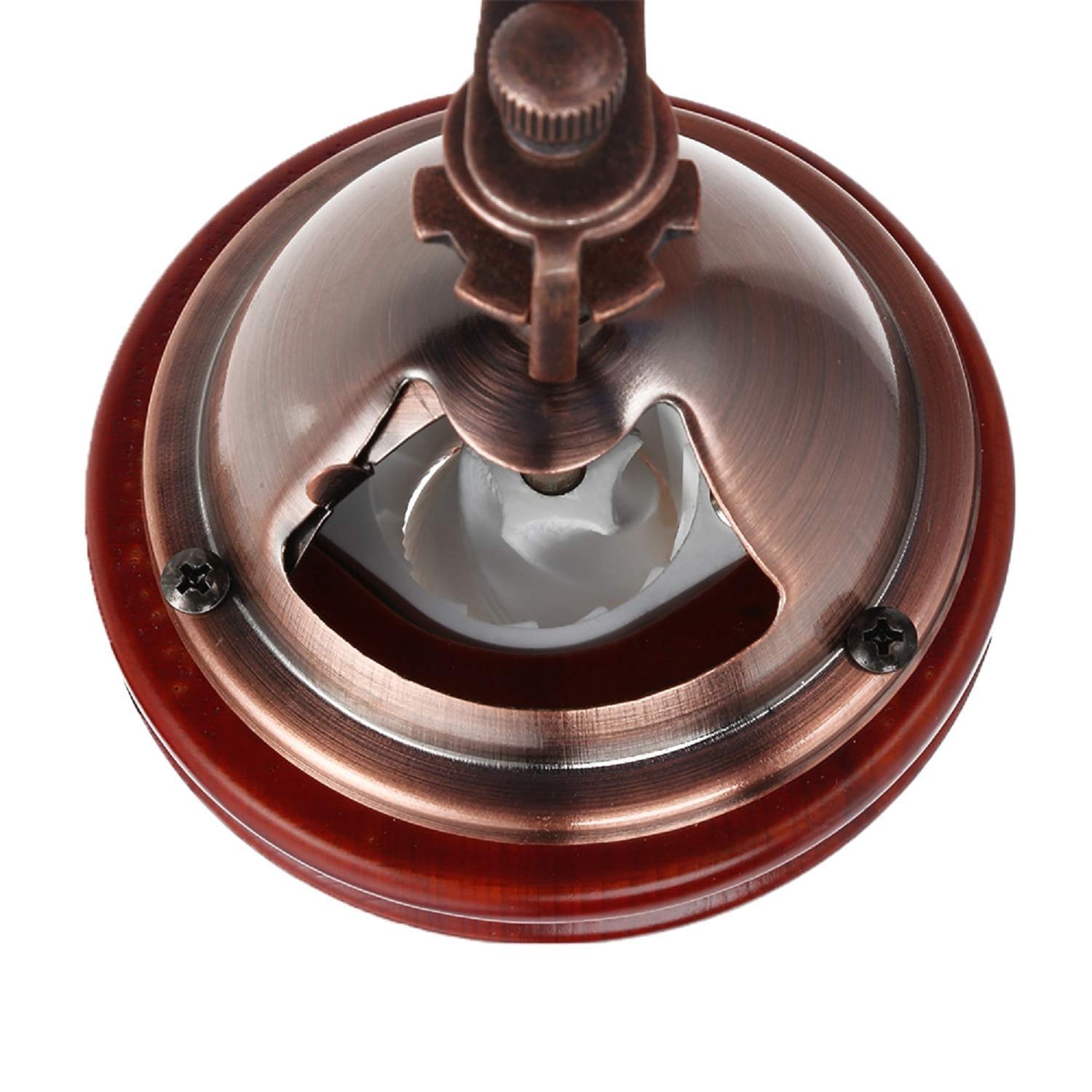 Premium Manual Coffee Grinder - Classic Wooden & Stainless Steel Retro Burr Mill for Espresso, French Press & Pour Over - Perfect for Home, Office & Travel Use