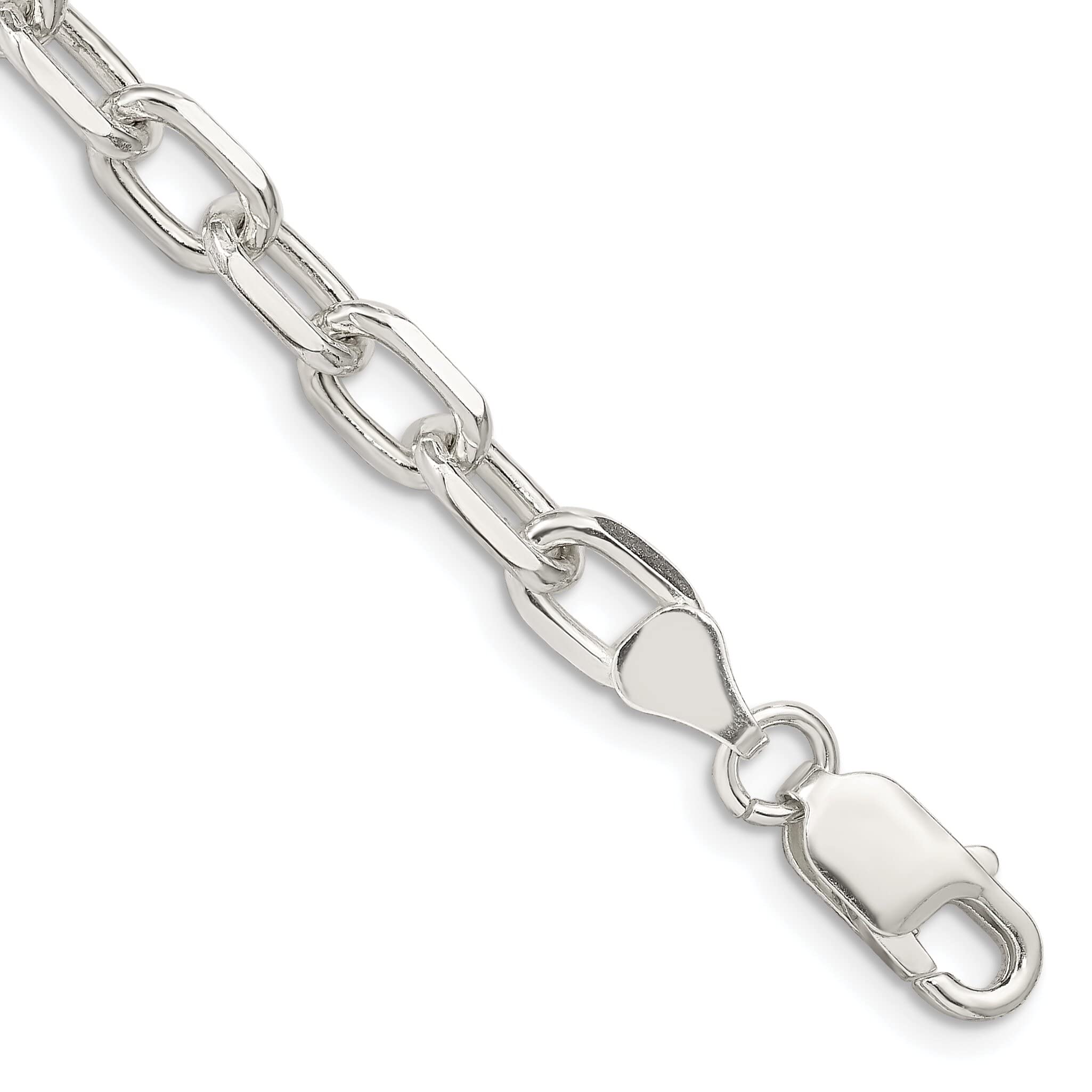 FindingKing Sterling Silver Cable Link Bracelet 9