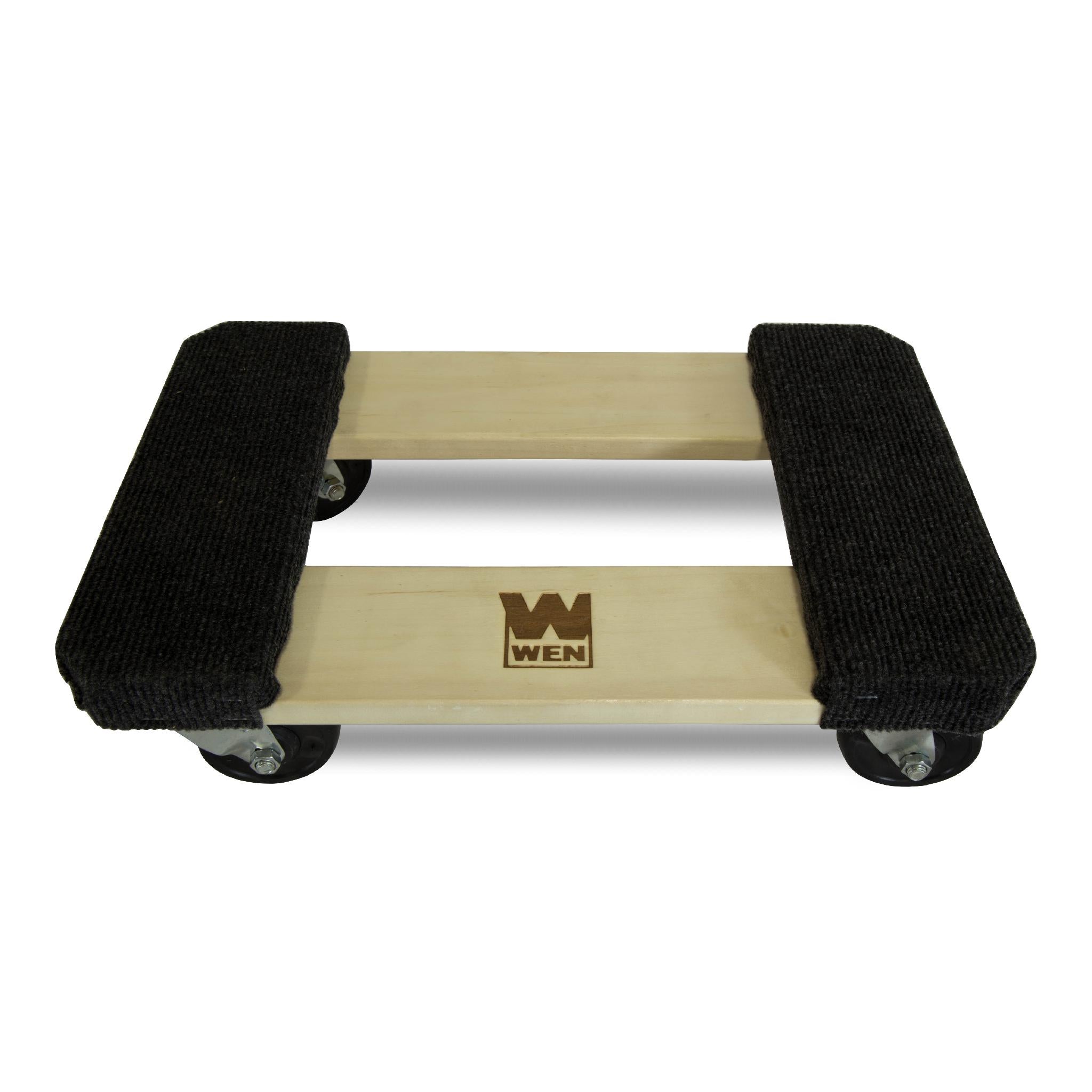 WEN 721218 1320 Lb Capacity 12x18 Inch Hardwood Furniture Dolly 2-Pack - Heavy Duty Moving Equipment for Home, Office & Warehouse Use