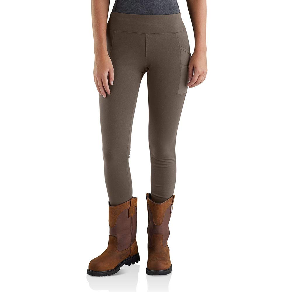 Carhartt Women's Force Fitted Lightweight Utility Leggings - Durable Workout & Outdoor Activewear for Hiking, Yoga & Everyday Comfort