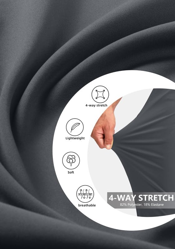 Pudolla Men's Slim Fit Golf Joggers Pants with Zipper Pockets - Stretch Lightweight Sweatpants for Casual & Dress Wear - Perfect for Golf, Travel & Everyday Comfort