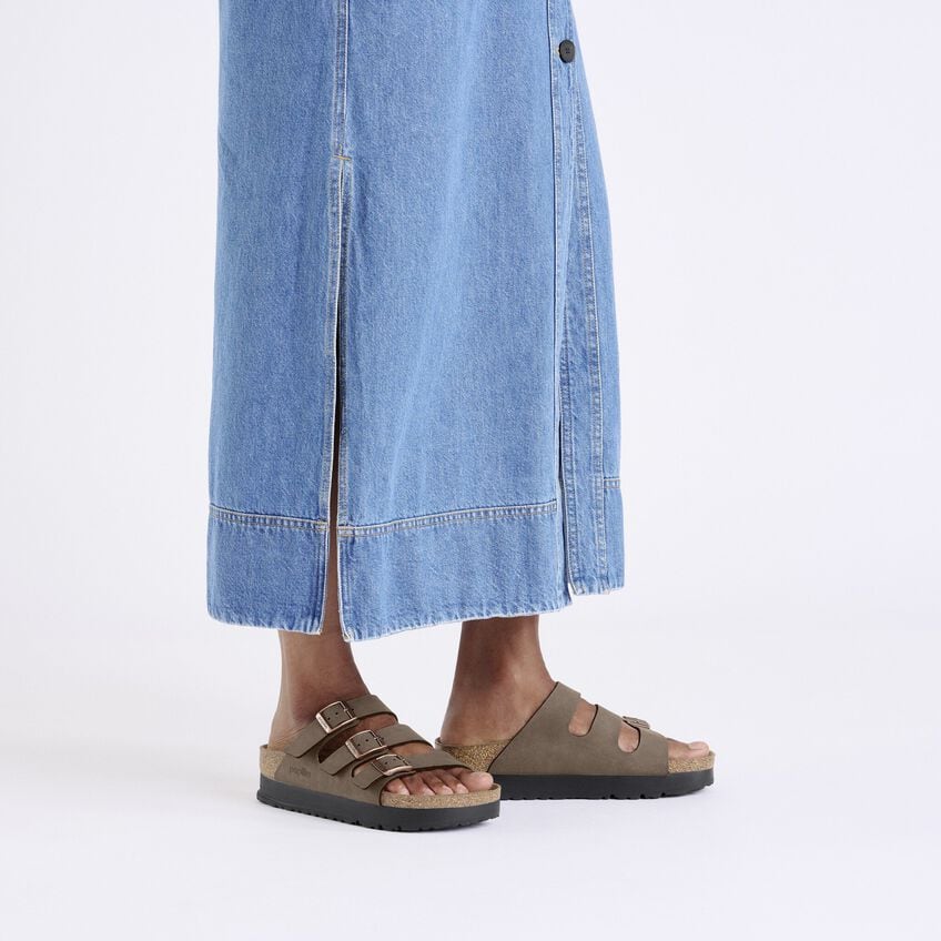 Birkenstock Florida Platform Vegan Sandals in Mocha - Comfortable & Stylish for Women, Perfect for Summer Outings & Casual Wear